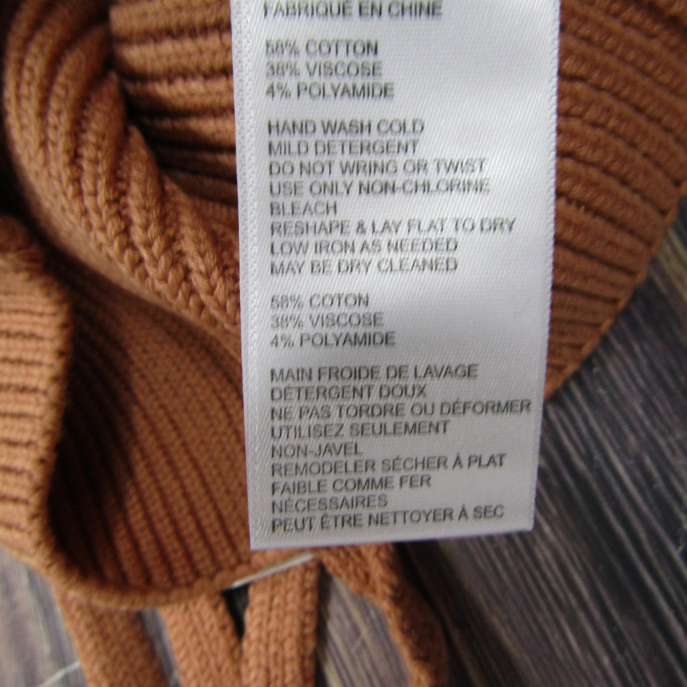 Free People Sweater Womens Extra Small Brown Sugar Almond Knit Crop Tank Top NWT - Picture 4 of 6